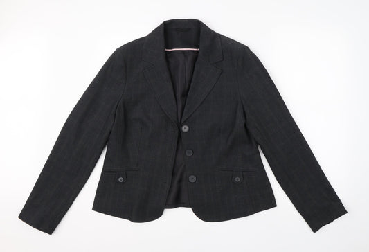 Evie Womens Grey  Polyester Jacket Suit Jacket Size 14