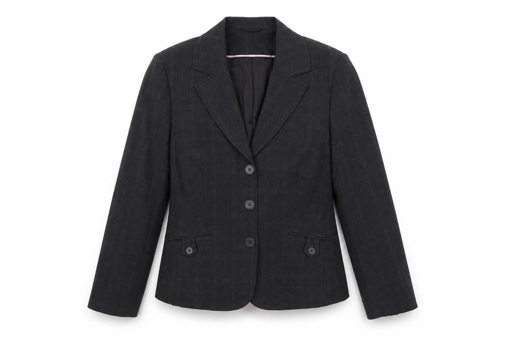 Evie Womens Grey  Polyester Jacket Suit Jacket Size 14