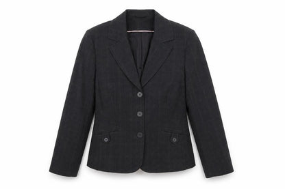 Evie Womens Grey  Polyester Jacket Suit Jacket Size 14