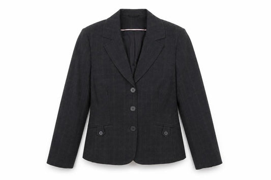 Evie Womens Grey  Polyester Jacket Suit Jacket Size 14