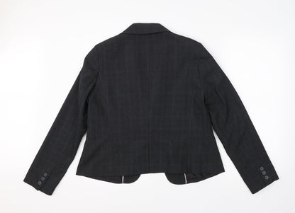 Evie Womens Grey  Polyester Jacket Suit Jacket Size 14