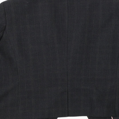 Evie Womens Grey  Polyester Jacket Suit Jacket Size 14