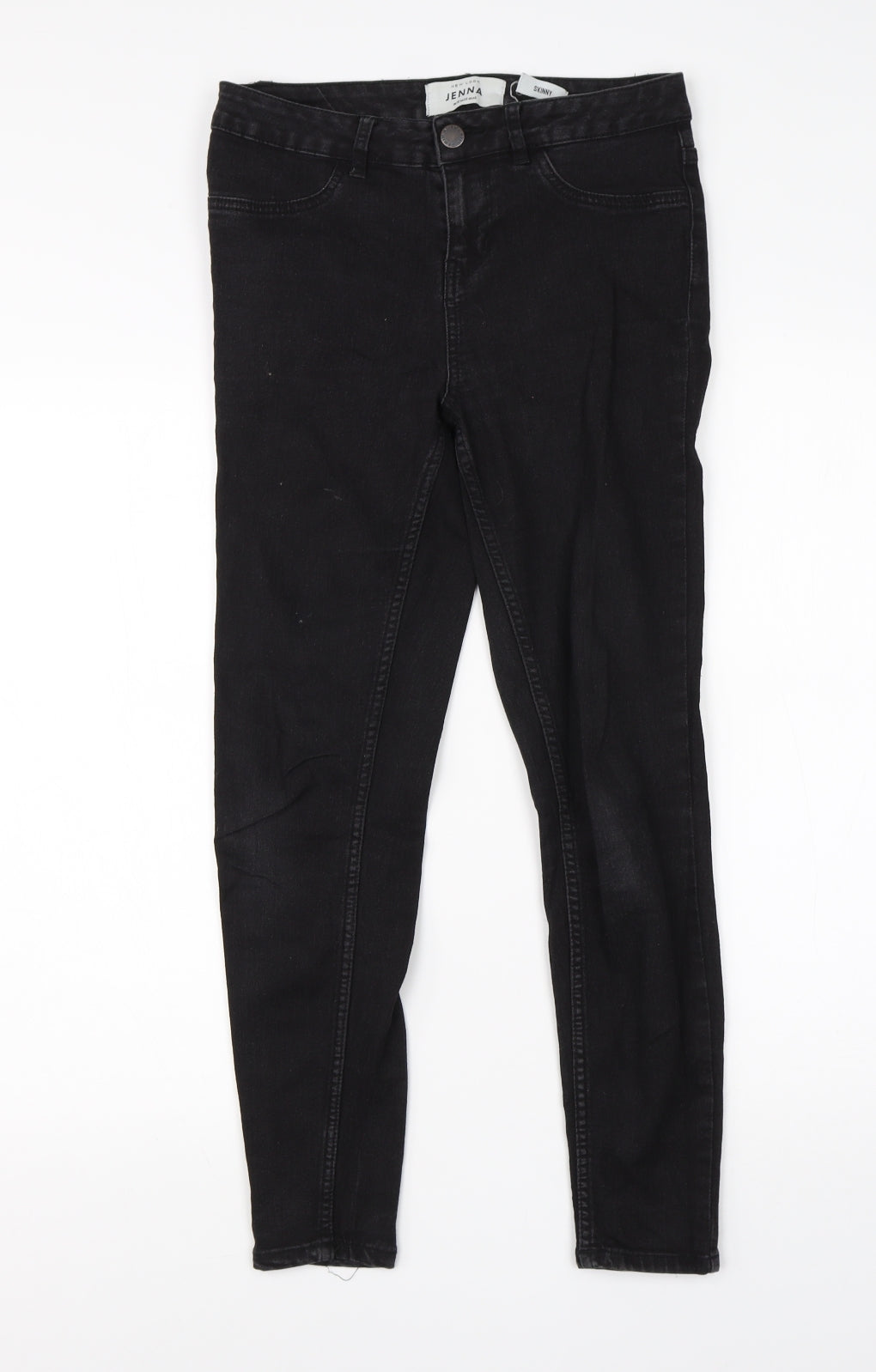 New Look Womens Black  Cotton Skinny Jeans Size 10 L25 in Regular