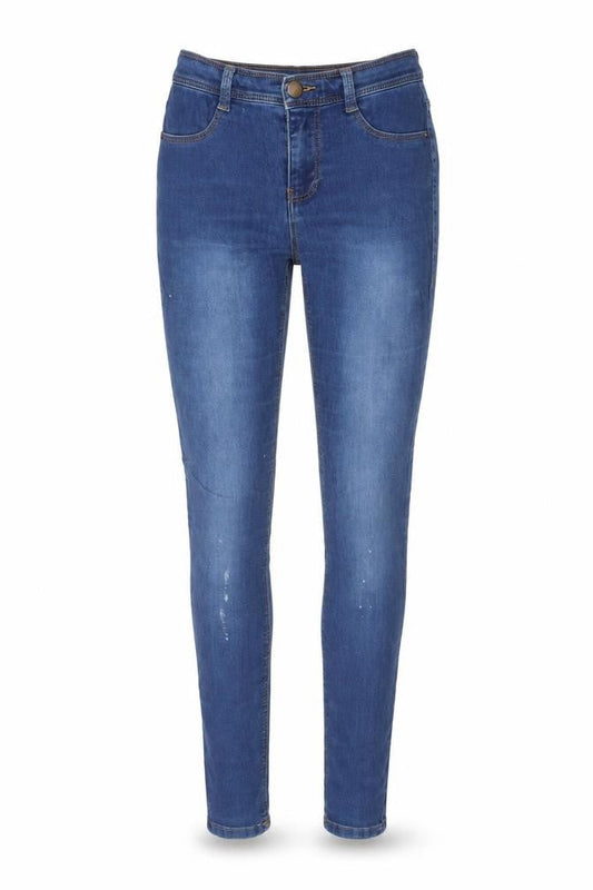 Dorothy Perkins Womens Blue  Cotton Skinny Jeans Size 6 L30 in Regular