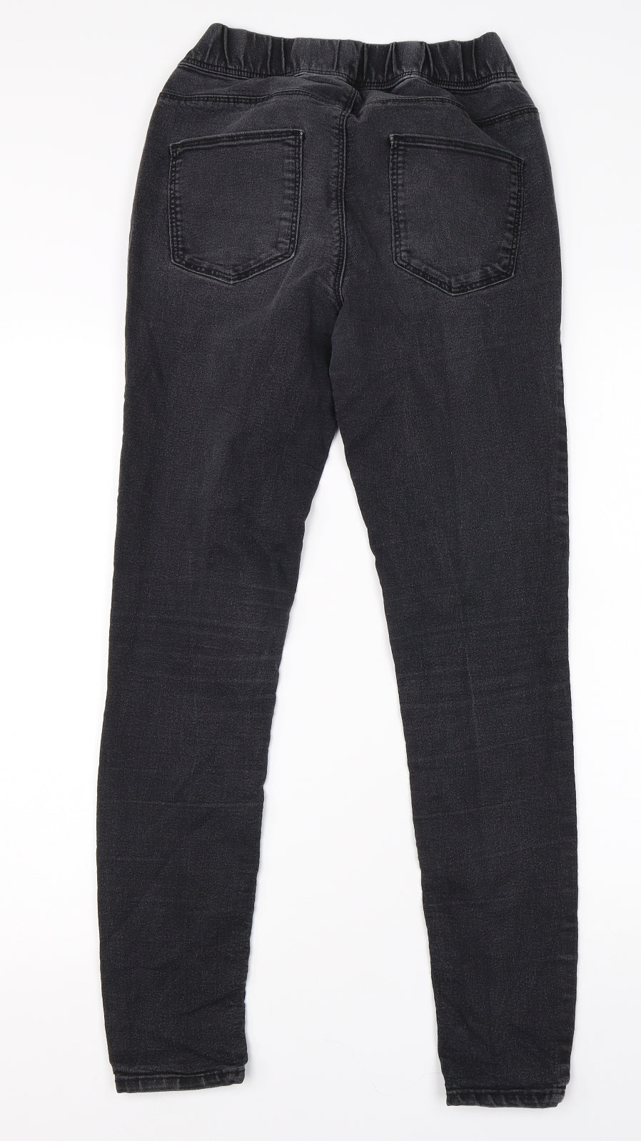 Preworn Womens Black  Cotton Jegging Jeans Size 10 L28 in Regular