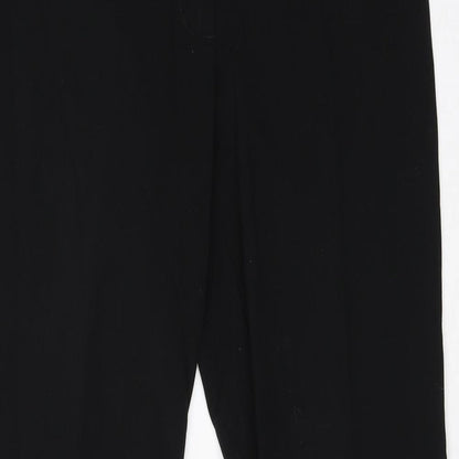 New Look Womens Black  Viscose Dress Pants Trousers Size 10 L30 in Regular