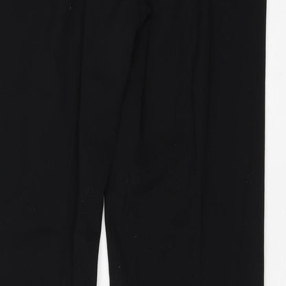 New Look Womens Black  Viscose Dress Pants Trousers Size 10 L30 in Regular