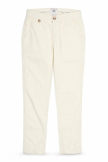 River Island Womens Yellow  Cotton Chino Trousers Size 10 L28.5 in Regular  - pale lemon yellow