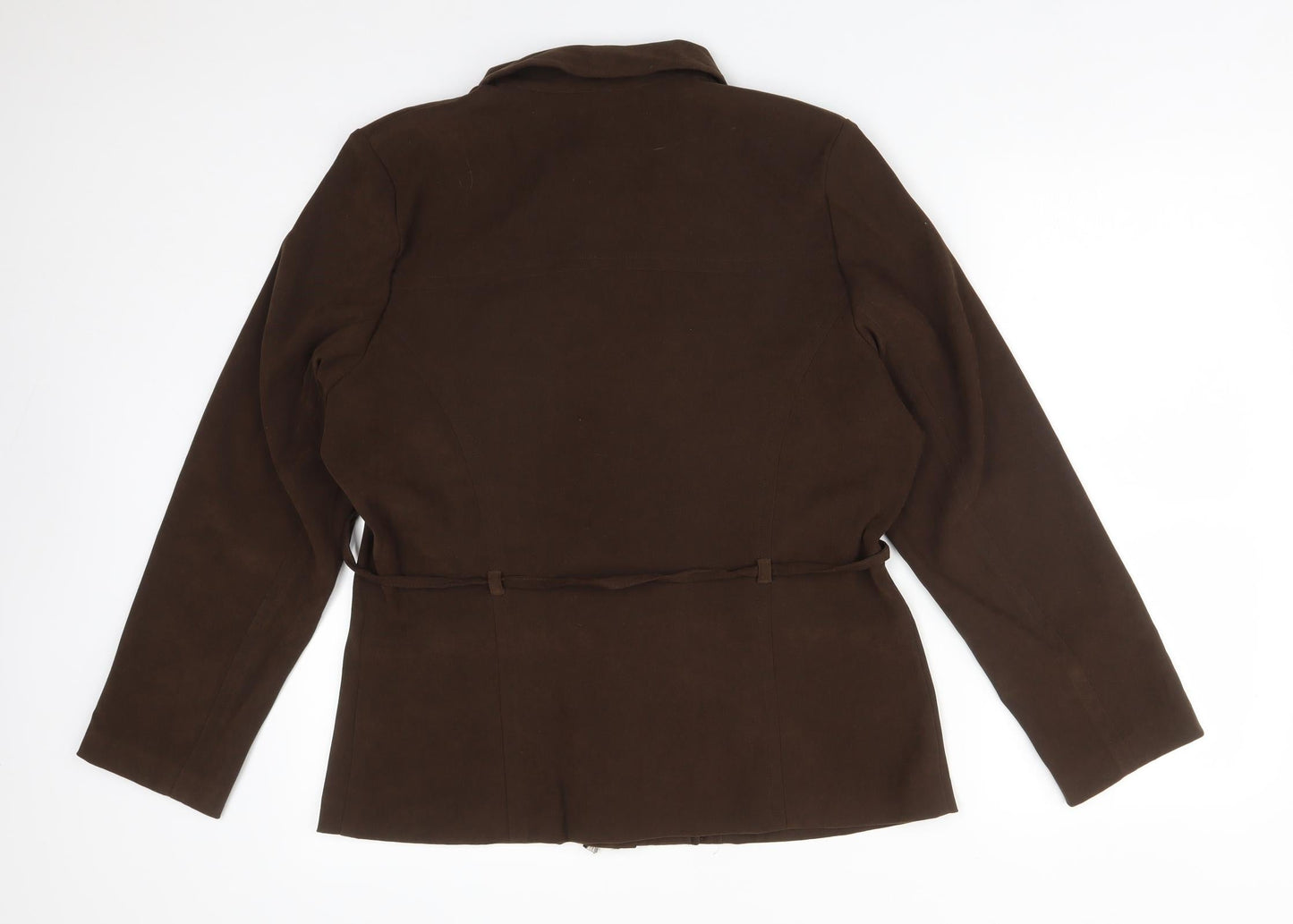 SARAH HAMILTON Womens Brown   Jacket  Size 14