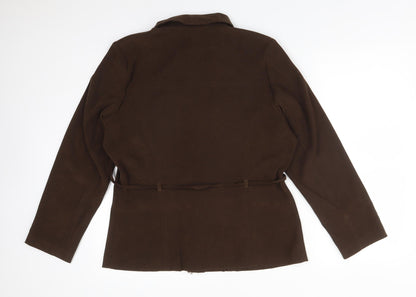 SARAH HAMILTON Womens Brown   Jacket  Size 14