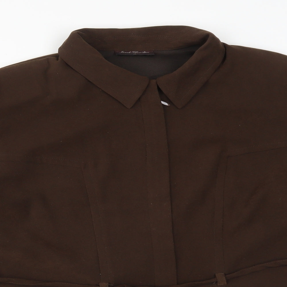 SARAH HAMILTON Womens Brown   Jacket  Size 14