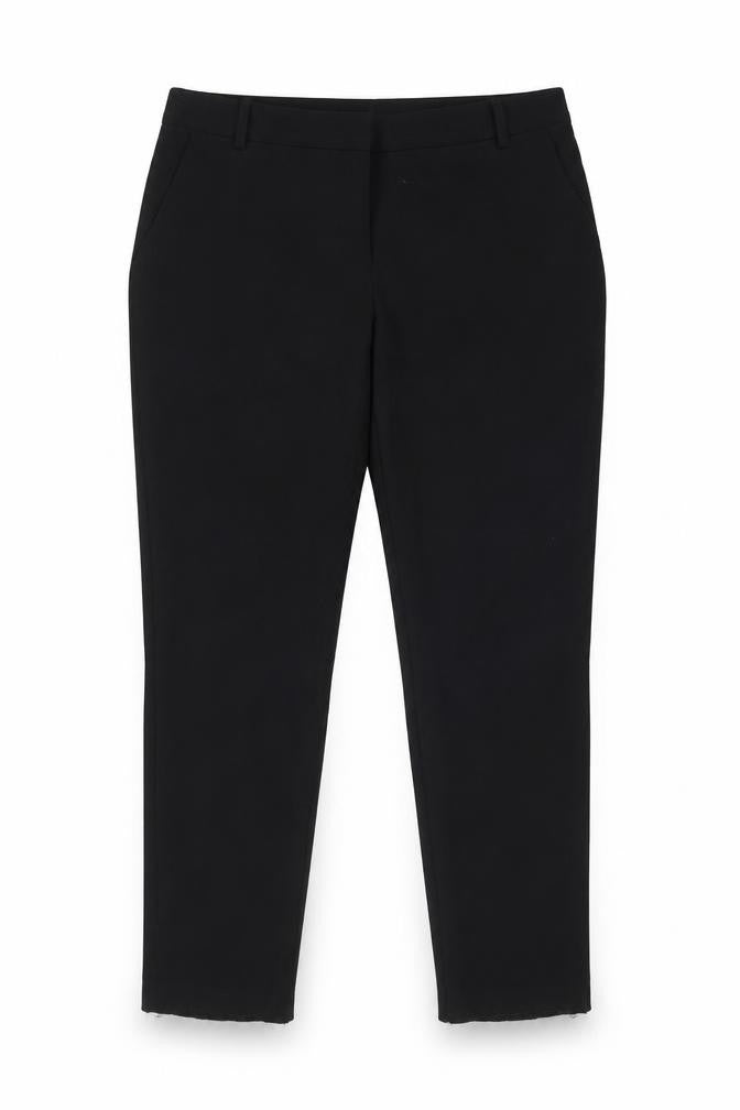 Peacocks Womens Black  Polyester Trousers  Size 10 L28 in Regular