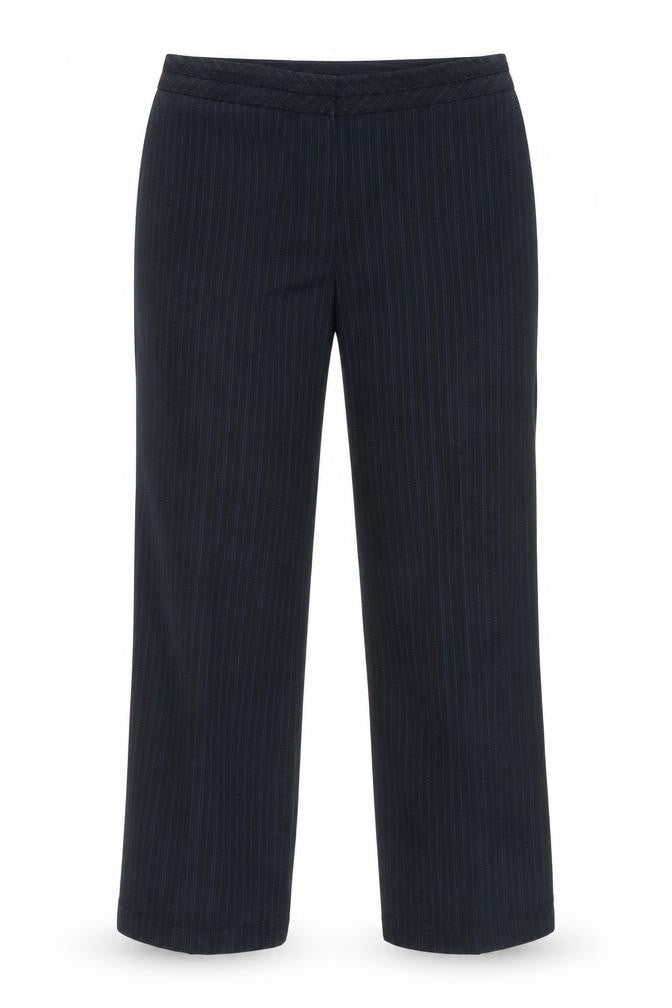 Marks & Spencer Womens Multicoloured Striped Polyester Trousers  Size 14 L27 in Regular