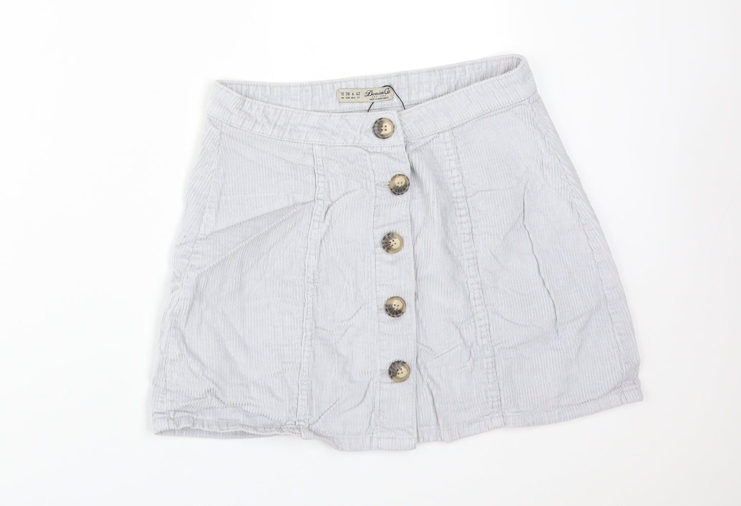 DENIM CO Womens Grey  Cotton Straight & Pencil Skirt Size 10