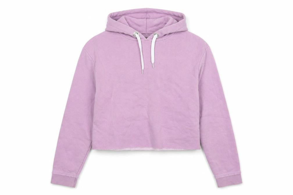 Atmosphere Womens Purple  Cotton Pullover Hoodie Size 10   - Cropped