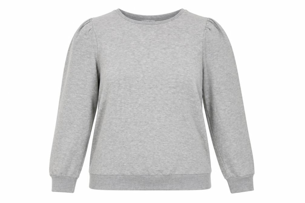 Papaya Womens Grey  Cotton Pullover Sweatshirt Size 14