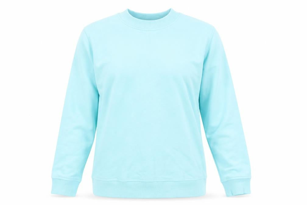 George Womens Blue Round Neck  Cotton Pullover Jumper Size 12
