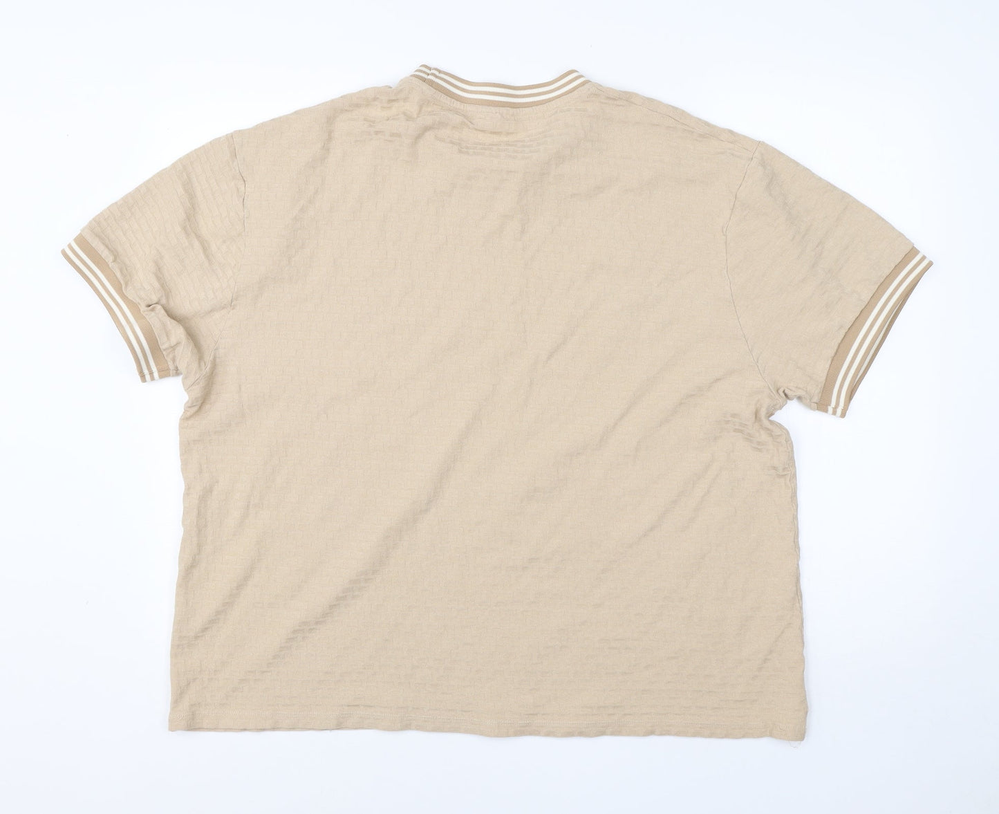 ASOS Womens Beige Round Neck  Cotton Pullover Jumper Size XL
