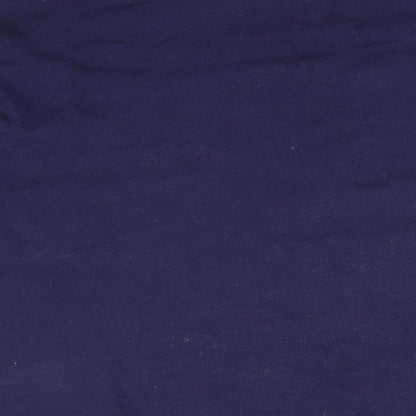 Preloved Country Trader Mens Blue High Neck  Cotton Pullover Jumper - Label