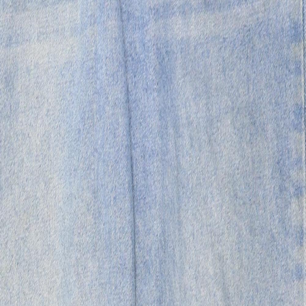 SheIn Womens Blue  Cotton Straight Jeans Size M L30 in Regular