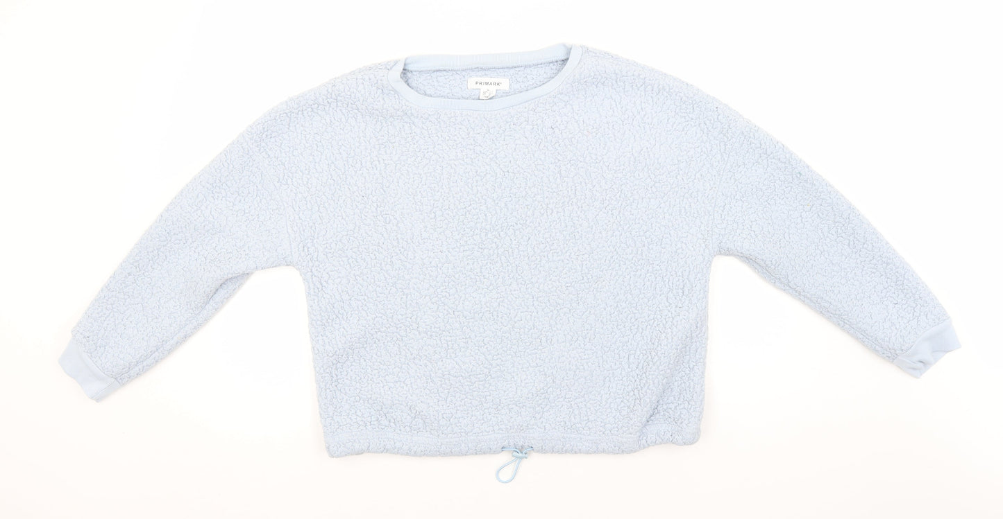 Primark Womens Blue Round Neck  Polyester Pullover Jumper Size 12