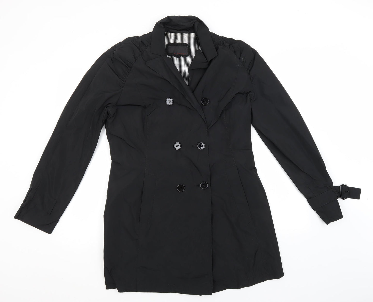 Preworn Womens Black   Overcoat Coat