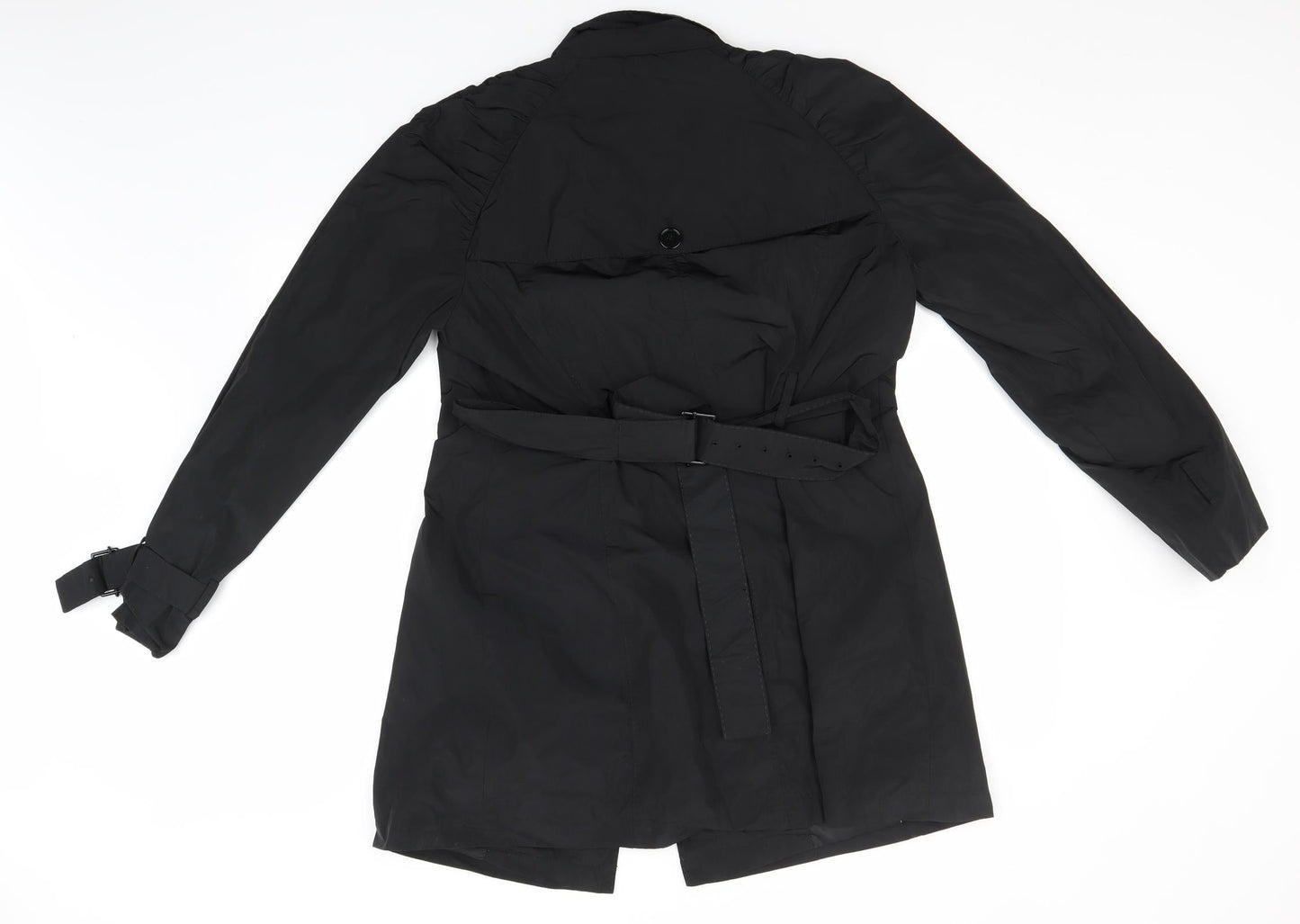 Preworn Womens Black   Overcoat Coat