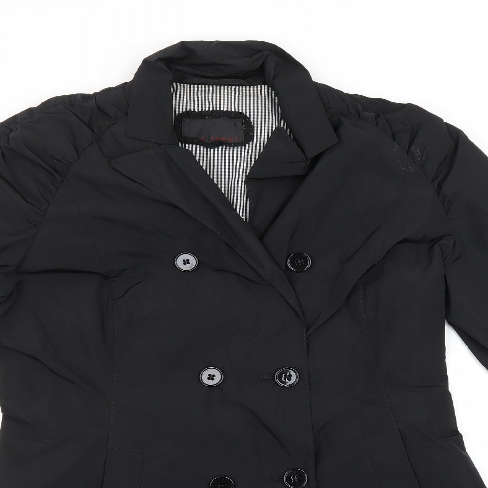 Preworn Womens Black   Overcoat Coat