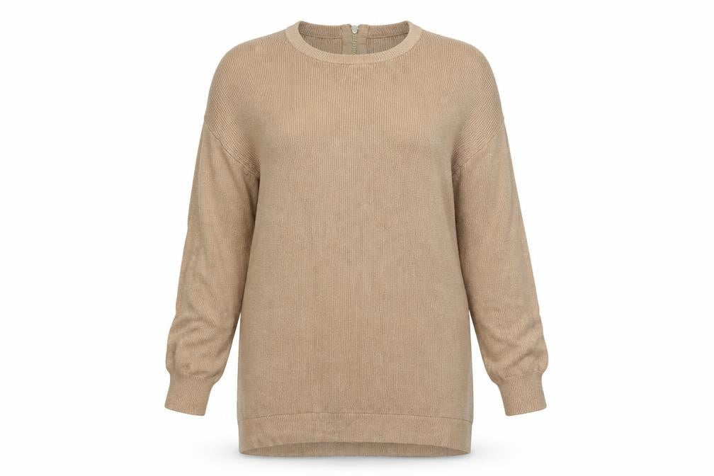 Atmosphere Womens Brown Round Neck  Viscose Pullover Jumper Size 10