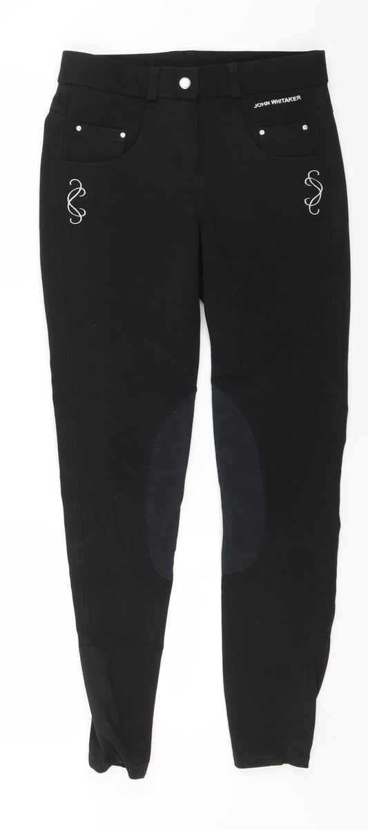 Preworn Womens Black  Polyester Straight Jeans Size 28 in L27 in Regular