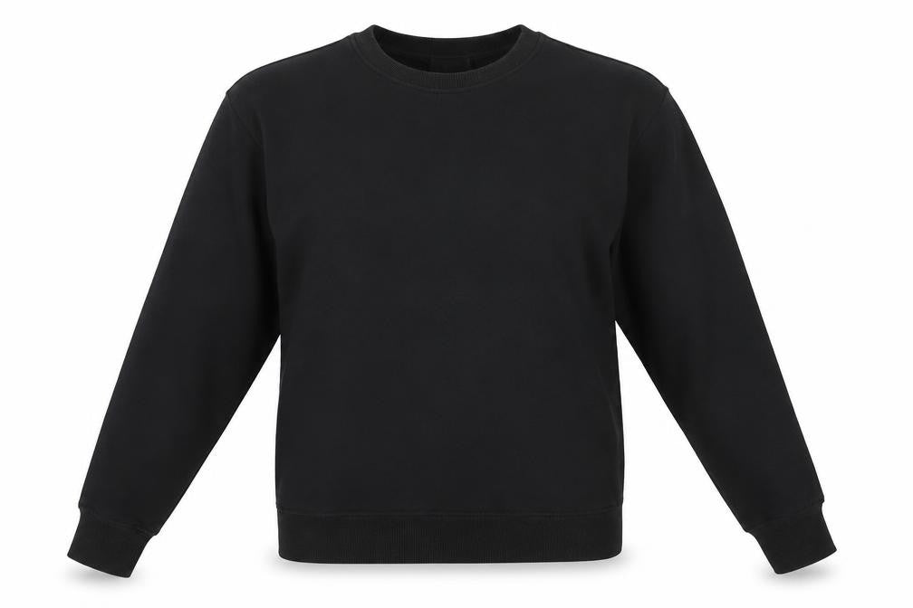 Primark Womens Black Round Neck  Cotton Pullover Jumper Size 4
