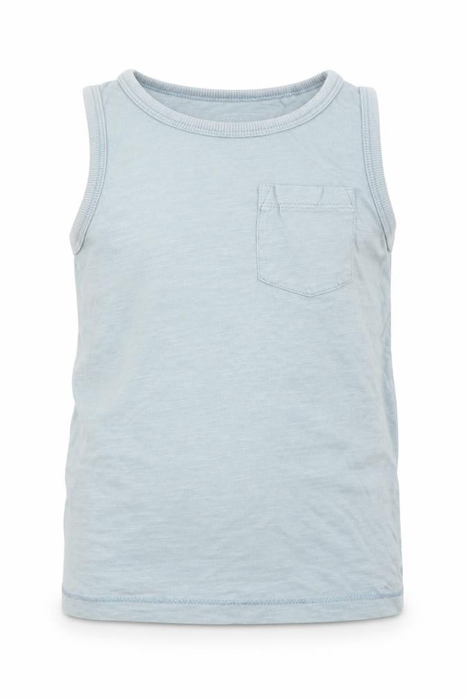 Next Boys Green  Cotton Basic Tank Size 5 Years Round Neck