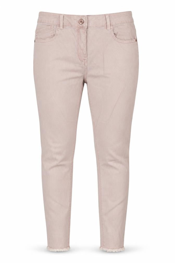 / Denim Womens Pink  Cotton Skinny Jeans Size 12 L26 in Regular  - Dusty Pink Freyed hems