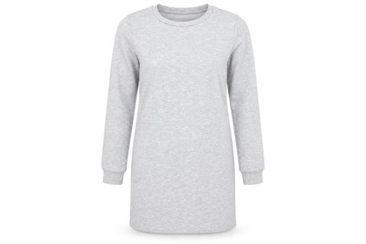 Forever 21 Womens Grey   T-Shirt Dress  Size XS  Round Neck  - Grey Mix Heavy Weight T-shirt type fabric