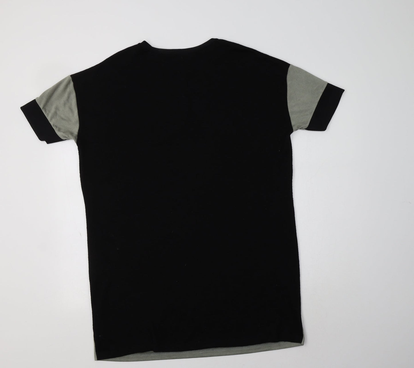 River Island Womens Black Colourblock Polyester Jumper Dress  Size 14  Crew Neck