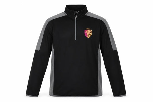 Finden Hales Mens Black Colourblock Polyester Pullover Casual Size S High Neck  - Black & Grey RGG