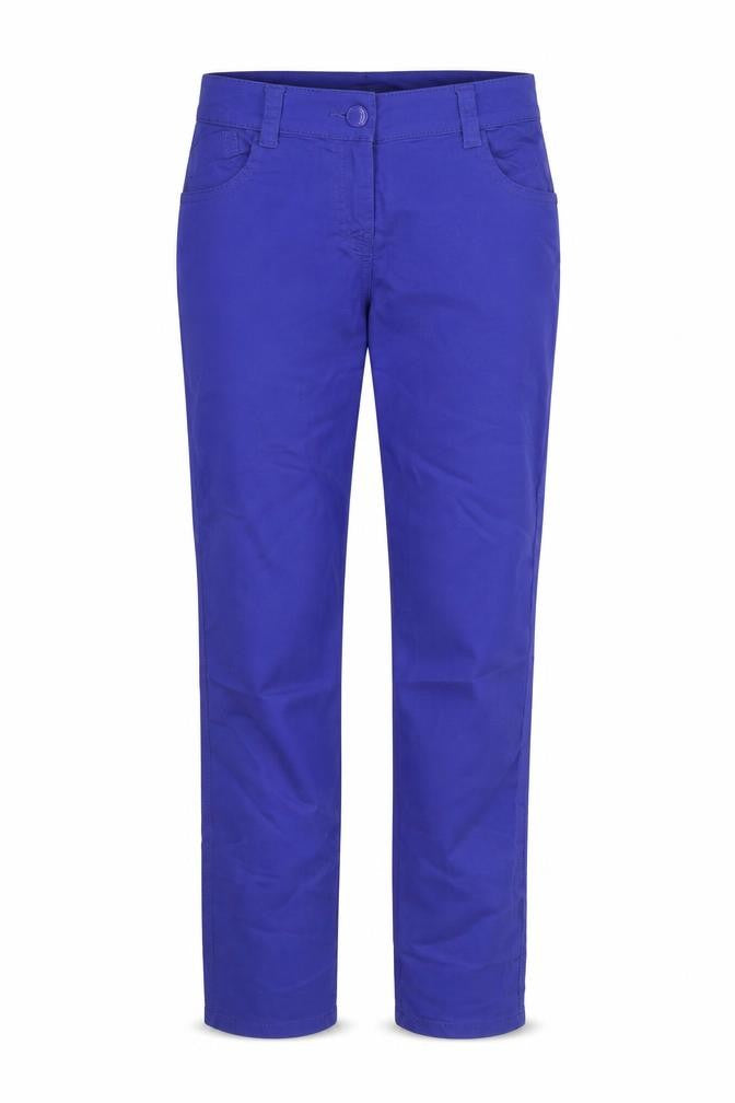 F&F Womens Purple  Cotton Chino Trousers Size 10 L27 in Regular