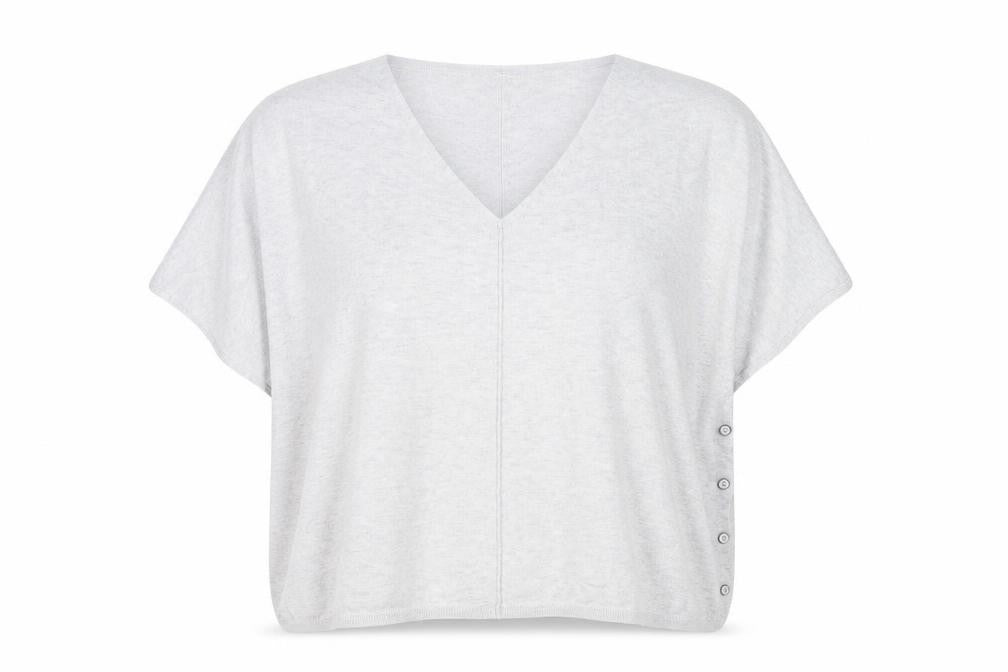 George Womens Grey V-Neck  Nylon Pullover Jumper Size XL