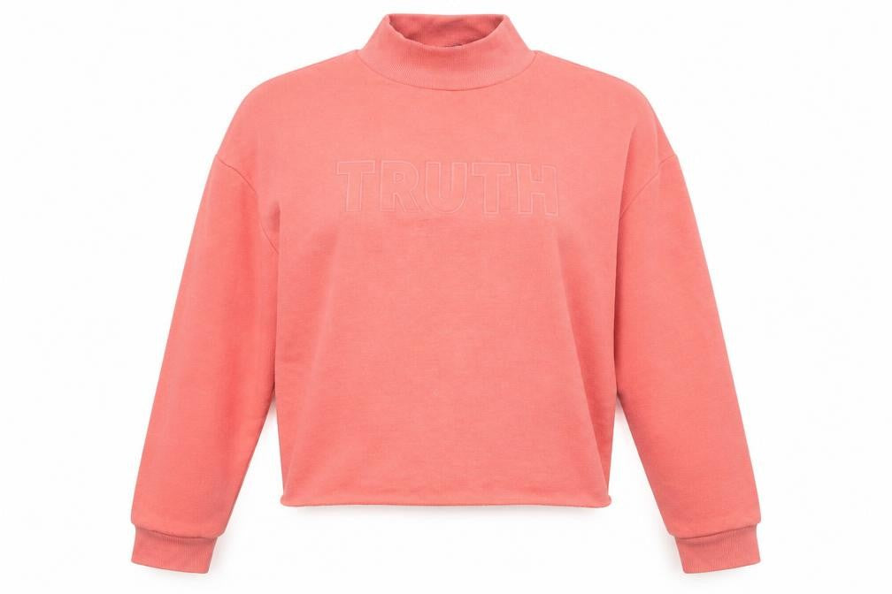 Primark Womens Pink High Neck  Polyester Pullover Jumper Size 2XS   - Truth