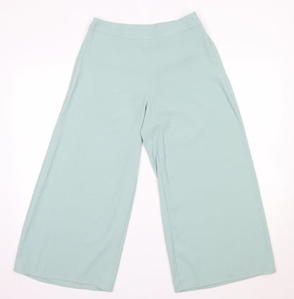 Primark Womens Green  Polyester Trousers  Size 10 L23 in Regular