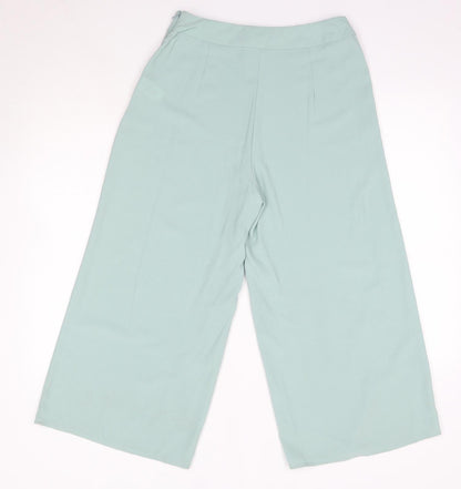 Primark Womens Green  Polyester Trousers  Size 10 L23 in Regular