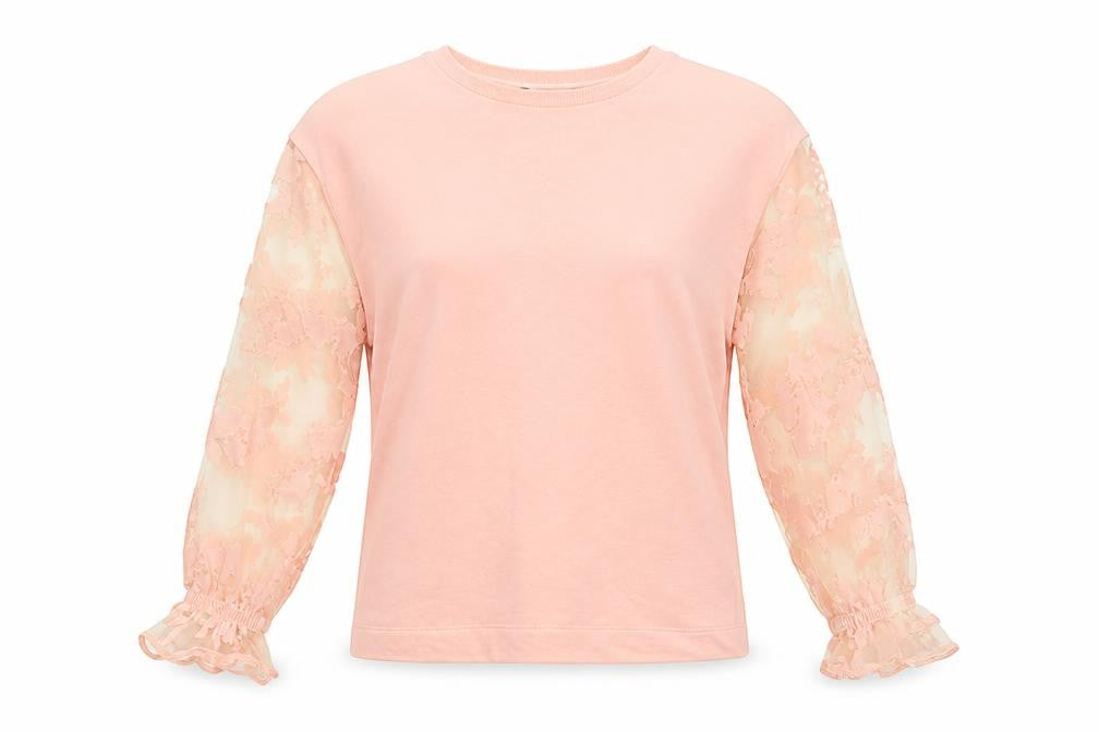 Primark Womens Pink Round Neck  Polyester Pullover Jumper Size XS