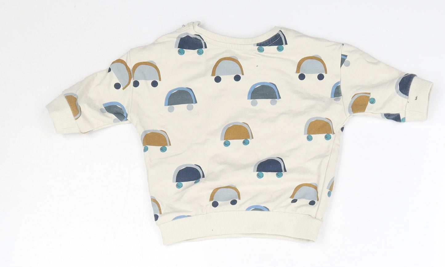 M&S Baby Multicoloured  Cotton Pullover Jumper Size 0-3 Months