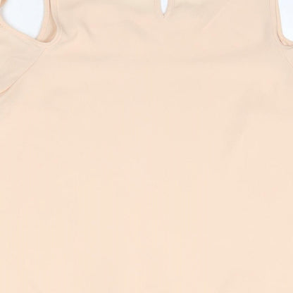Primark Womens Pink  Polyester Basic Blouse Size 8 Round Neck