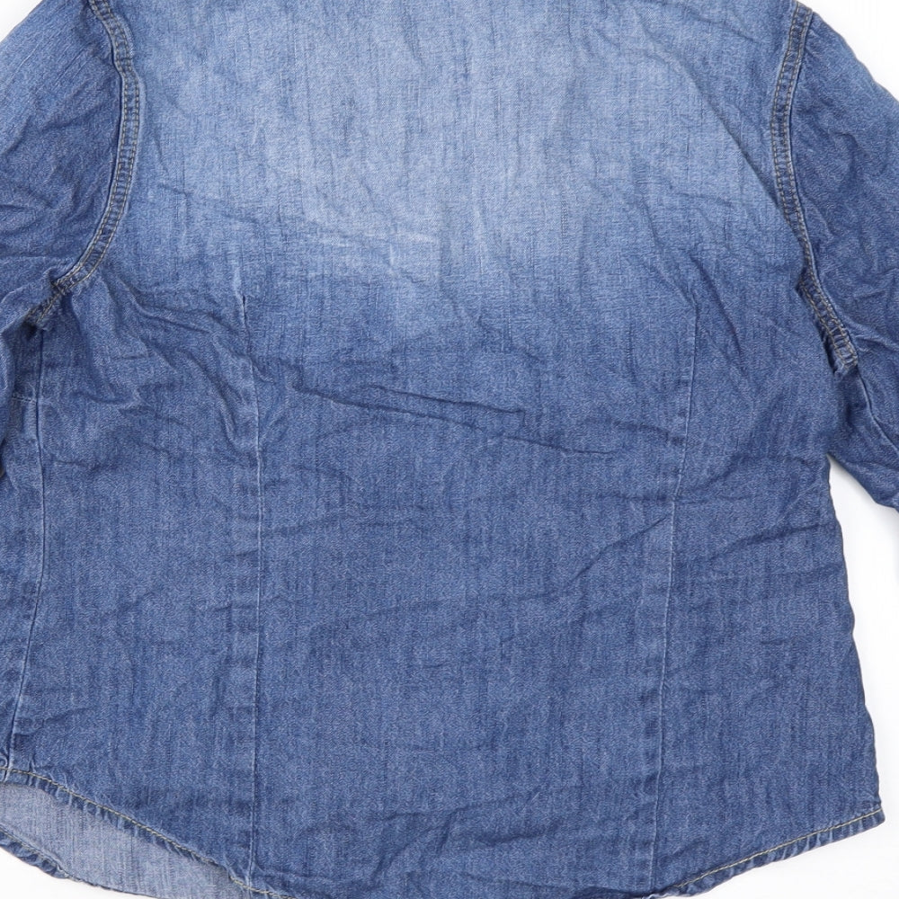 George Womens Blue   Jacket  Size 10  Snap