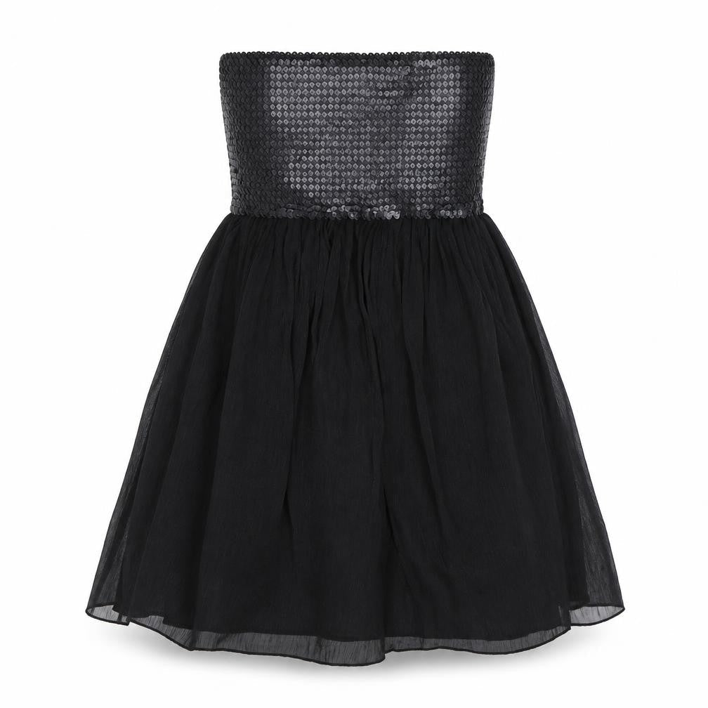 AX Womens Black  Polyester A-Line  Size 10  Square Neck