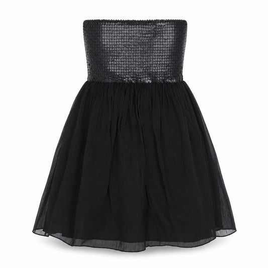 AX Womens Black  Polyester A-Line  Size 10  Square Neck