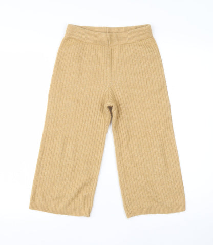 Tu Girls Yellow  Acrylic  Trousers Size 9 Months  Regular
