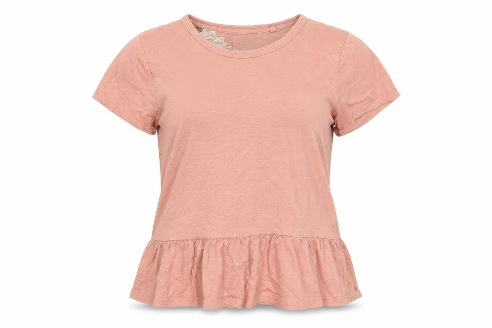 NEXT Womens Pink  Cotton Basic T-Shirt Size S Round Neck