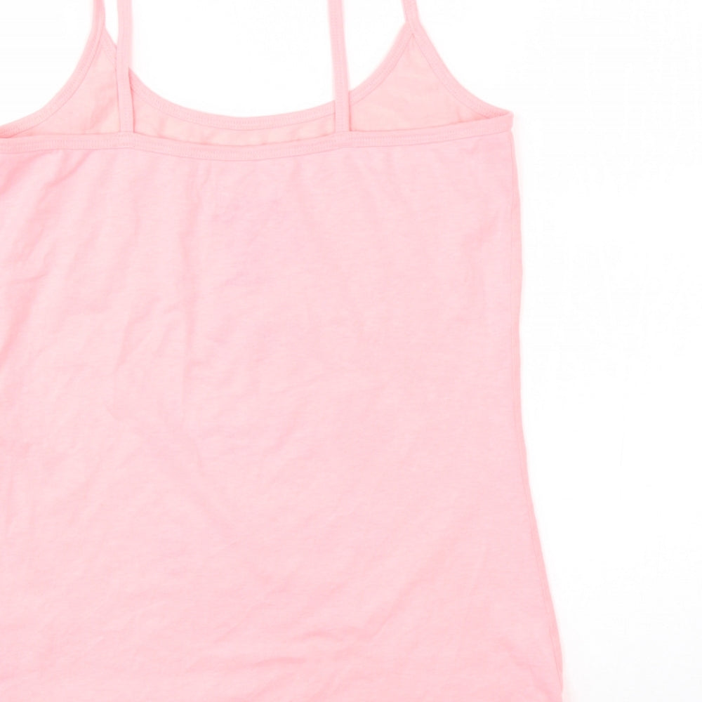 Love Island Womens Pink  Cotton  Pyjama Top Size M   - love island